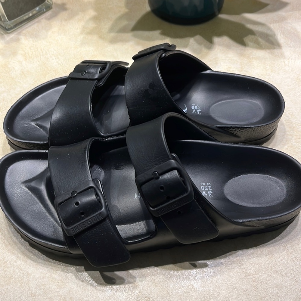 Birkenstock Arizona EVA, black size 8.  Excellent used condition